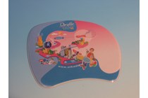 Liquid filled mouse-pad special shape